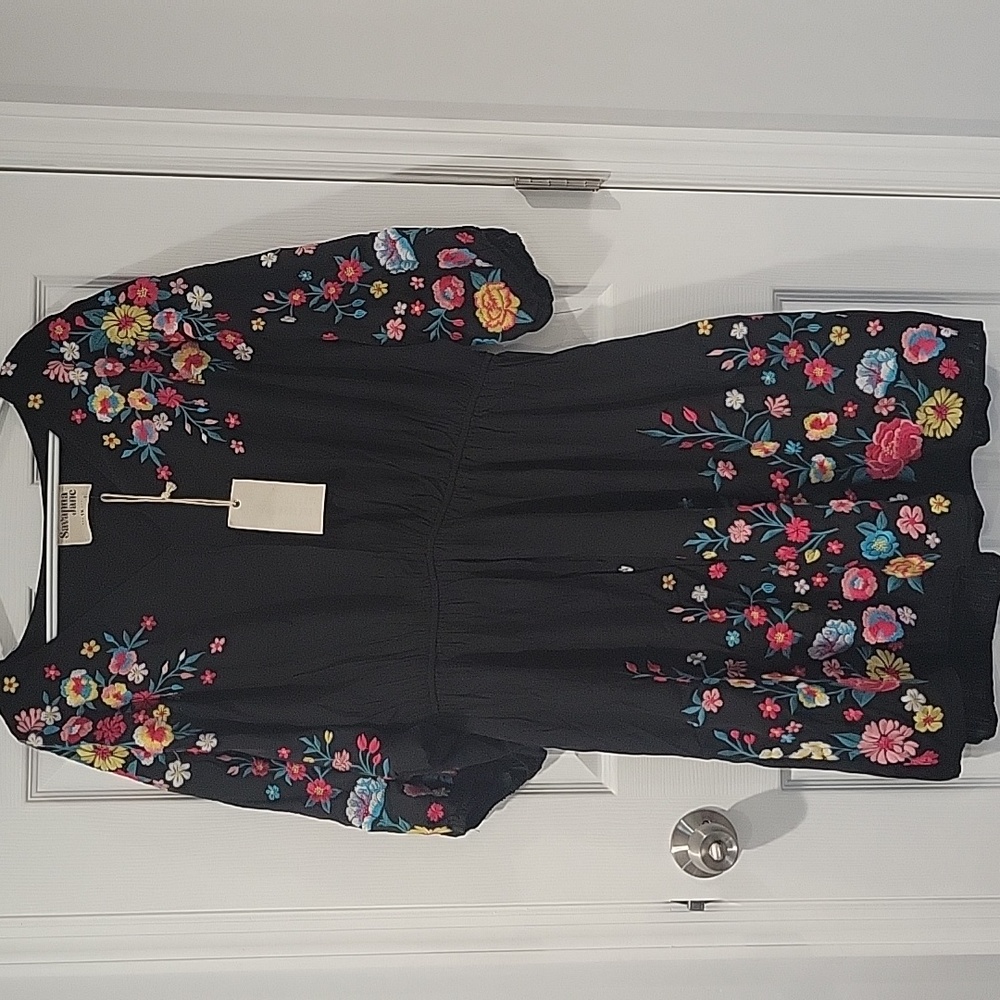 Floral embroidered dress NWT